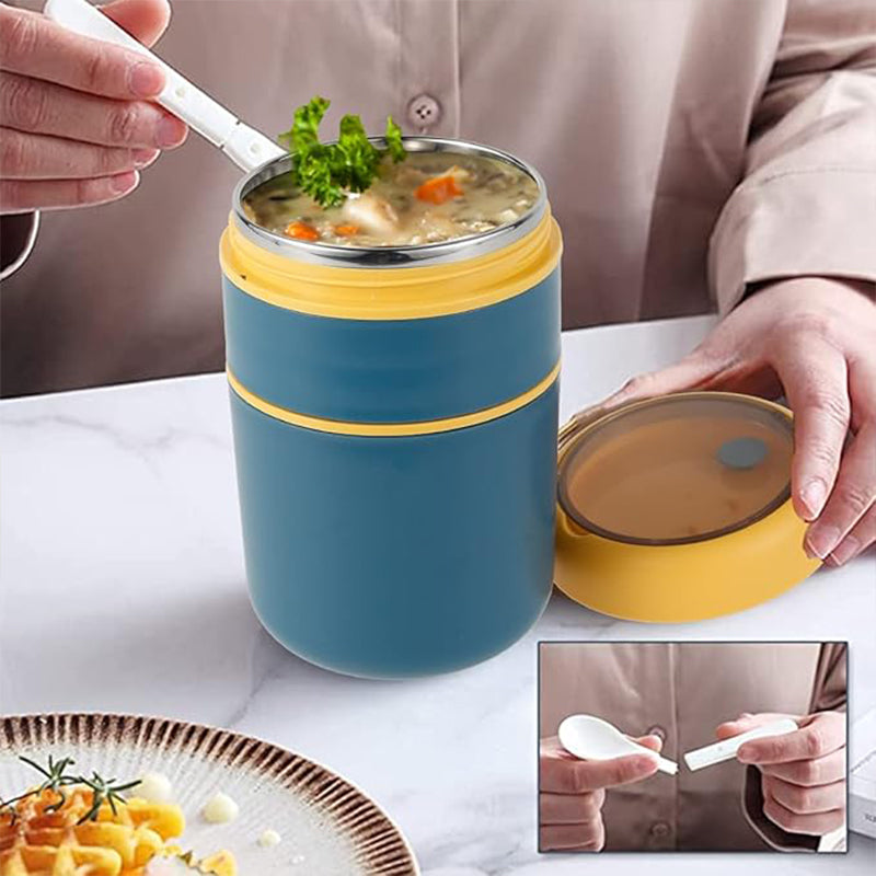 Portable Thermal Cooker Jar | 12H Heat Retention for Office & Gym | BPA-Free & Leakproof