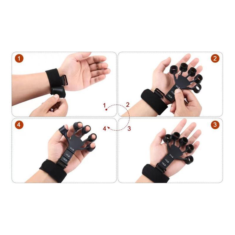 Adjustable Hand Grip Strengthener, 2-Pack Finger Exerciser and Stretcher for Strength Training and Hand Rehab, Portable Home Gym Tool for Anxiety Relief, Summer or Fall Gift for Men