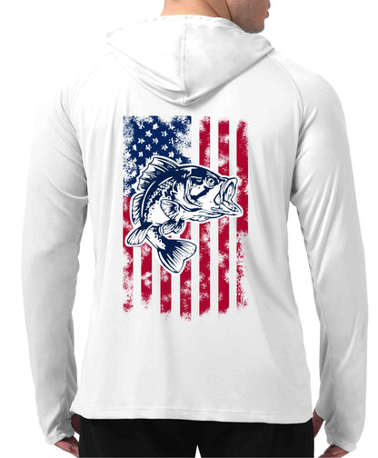White Design UPF 50+ Sunscreen Hoodie