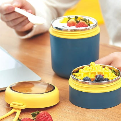 Portable Thermal Cooker Jar | 12H Heat Retention for Office & Gym | BPA-Free & Leakproof