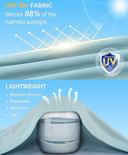 Blue Camouflage UPF 50+ Sun Protection Shirt