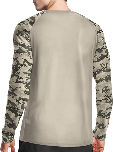 Khaki Camouflage UPF 50+ Sunscreen Shirt