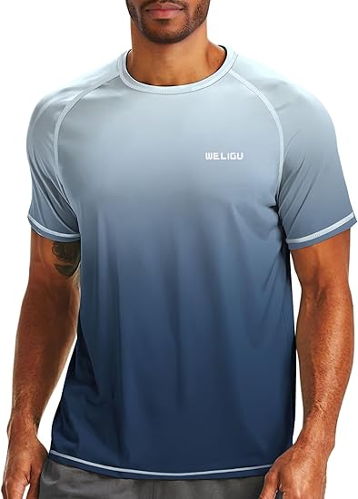 Blue Gradient UPF 50+ Sunscreen T-Shirt