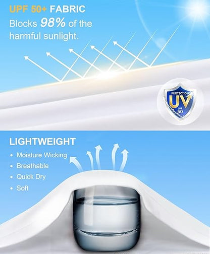 New White-Flag Design UPF 50+ Sunscreen Shirt