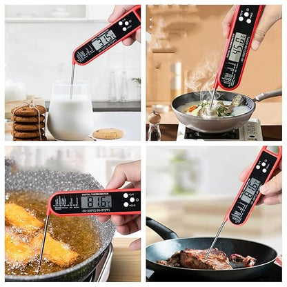 Smart Wireless Food Thermometer with App Control | Instant-Read Probe for BBQ, Baking & Frying