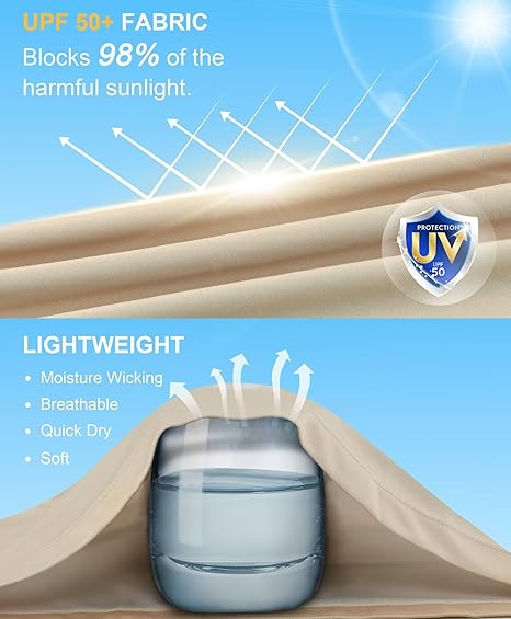 Khaki Camouflage UPF 50+ Sunscreen Shirt