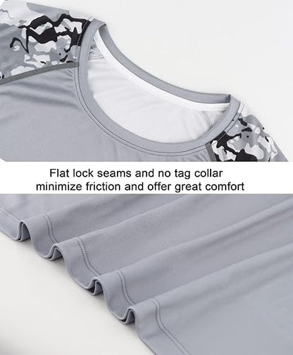 Grey Camouflage UPF 50+ Sun Protection Shirt