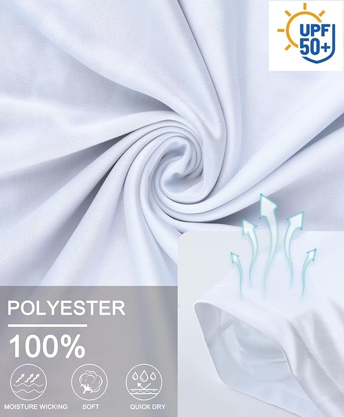 White-Flag Design UPF 50+ Sunscreen Shirt