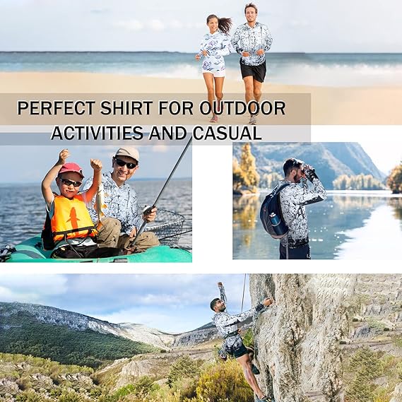 Black and White Splash-Ink UPF 50+ Sunscreen Hoodie