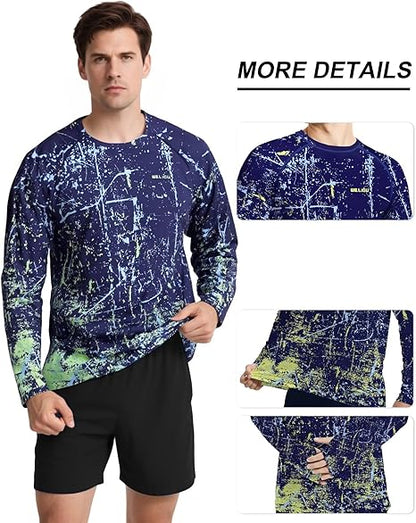 Purple Splash-Ink UPF 50+ Sunscreen Shirt