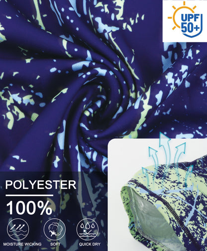 Purple Splash-Ink UPF 50+ Sunscreen T-Shirt