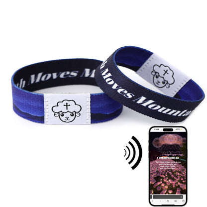 FaithWrist Daily Bible Verse Bracelet - Waterproof, Stretchable & Reversible with Upgraded Chip for Enhanced Performance
