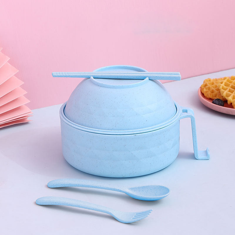 Ramen Bowl Set with Chopsticks, Microwave Safe Noodle Bowl, Ideal for Dorm Rooms, Apartments, and Quick Meal Preparation