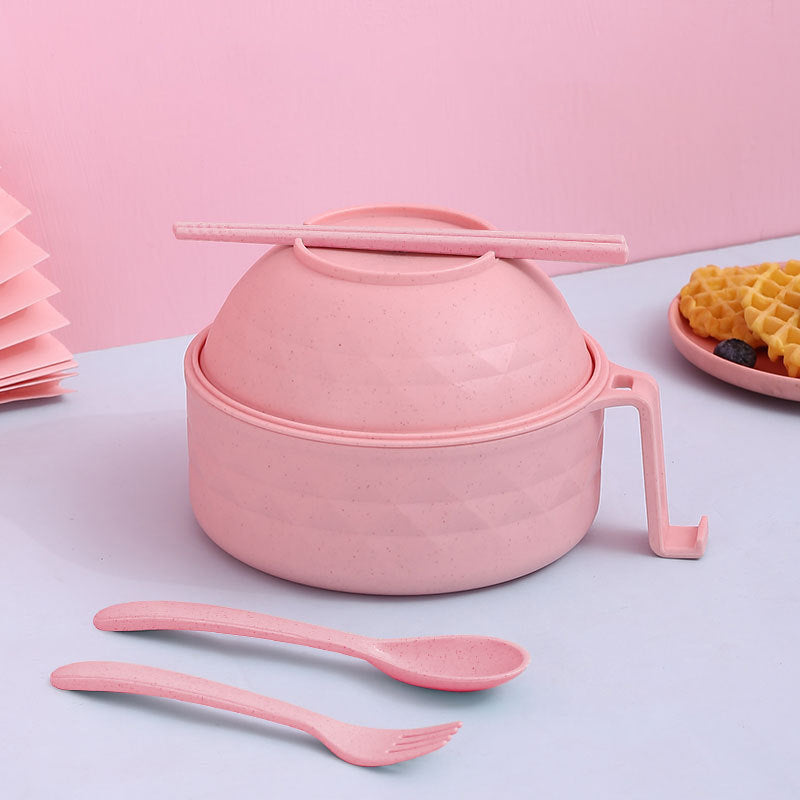 Ramen Bowl Set with Chopsticks, Microwave Safe Noodle Bowl, Ideal for Dorm Rooms, Apartments, and Quick Meal Preparation