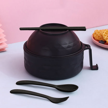 Ramen Bowl Set with Chopsticks, Microwave Safe Noodle Bowl, Ideal for Dorm Rooms, Apartments, and Quick Meal Preparation