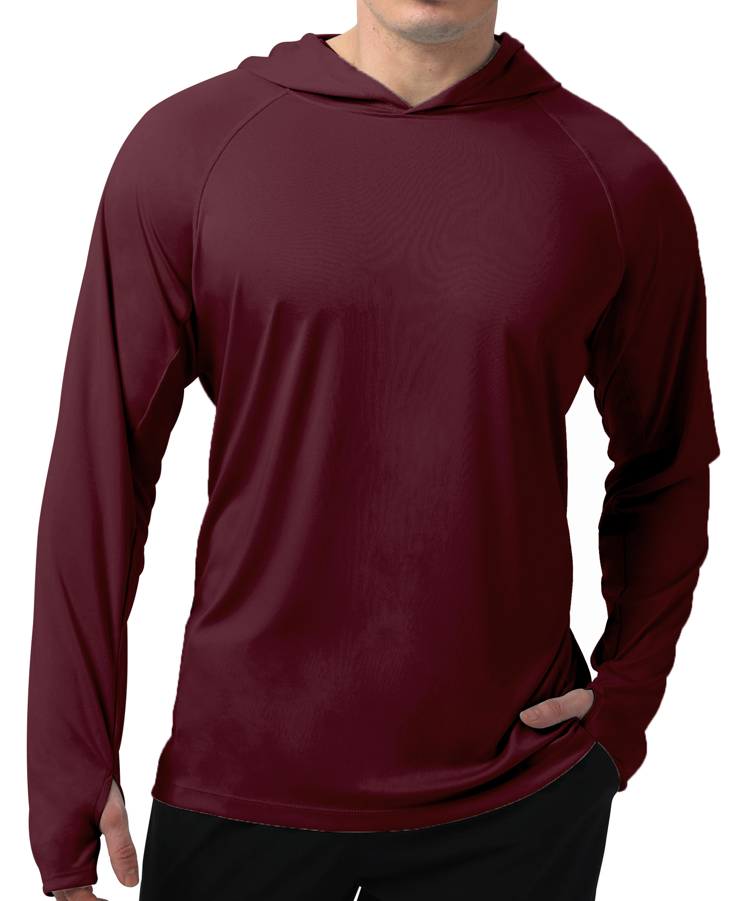 Azure Solid Color UPF 50+ Sunscreen Hoodie