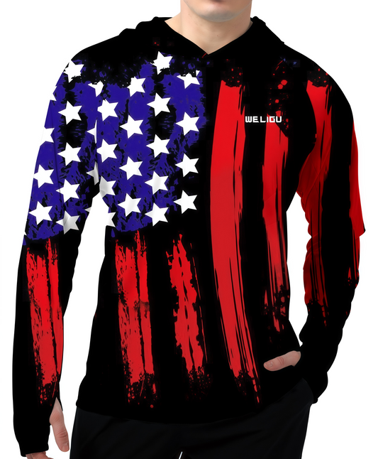 Black-Flag Design UPF 50+ Sunscreen Hoodie