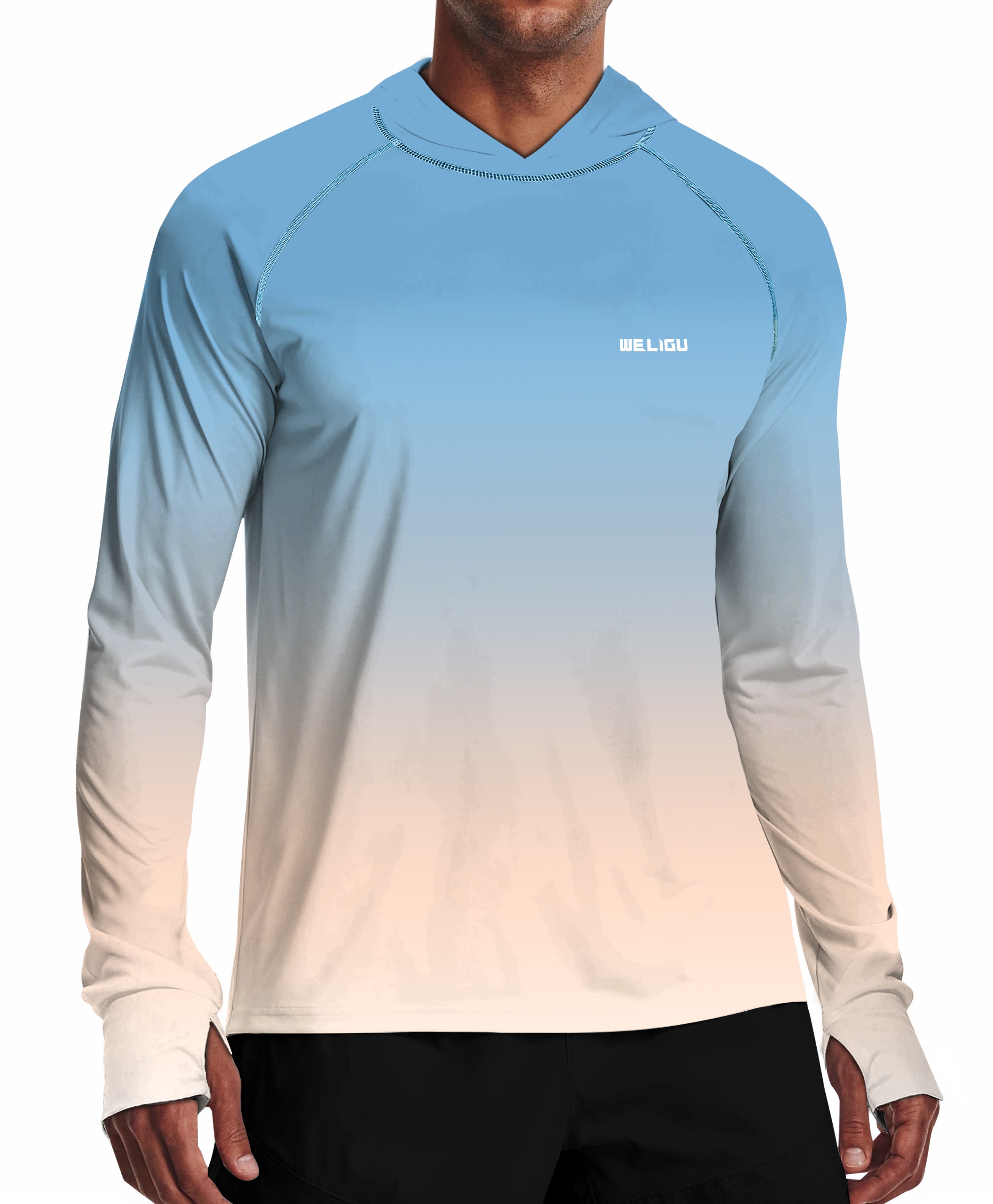 Apricot Gradient UPF 50+ Sunscreen Hoodie