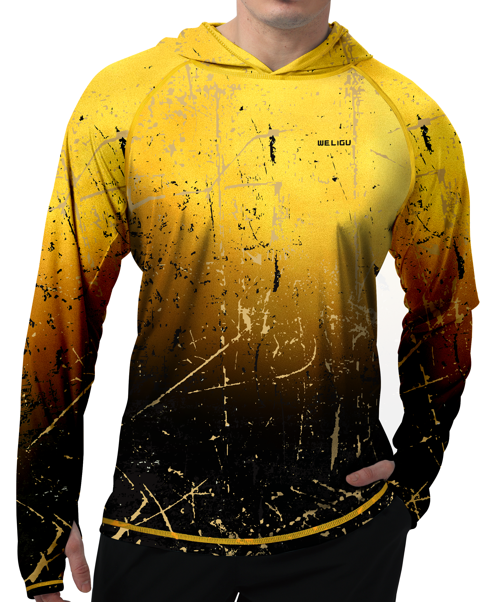 Abstract Camo Hoodie