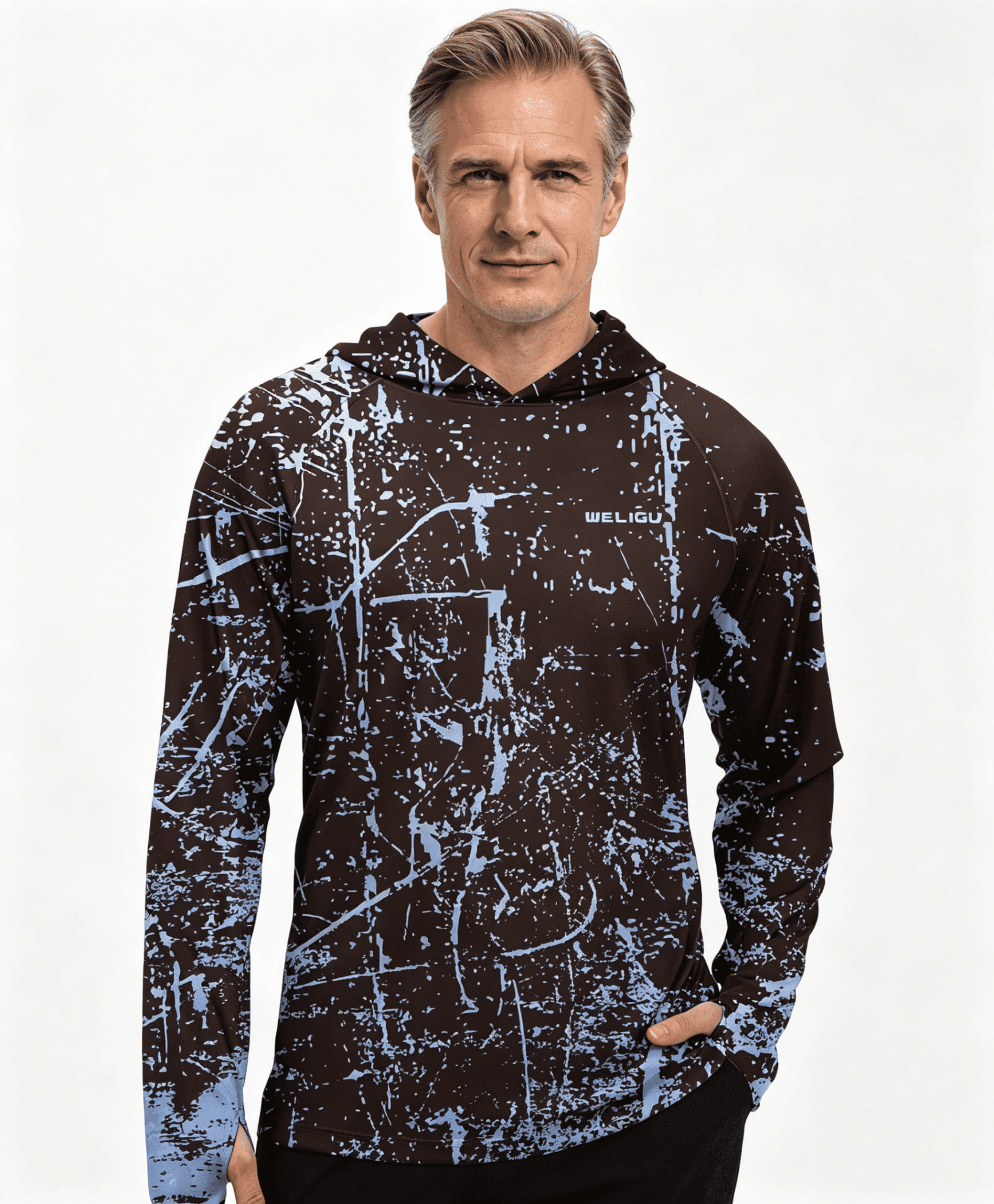 Sudadera Con Capucha Para Pescar Con Protección Solar UPF 50+ Para Hombre