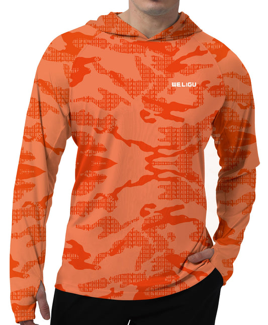 Orange Design UPF 50+ Sunscreen Hoodie