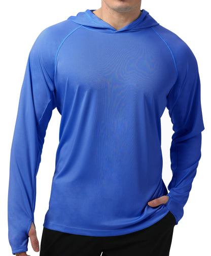 Indigo Solid Color UPF 50+ Sunscreen Hoodie