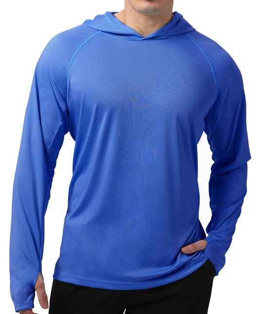 Indigo Solid Color UPF 50+ Sunscreen Hoodie