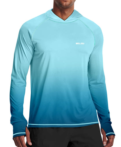 Green Gradient UPF 50+ Sunscreen Hoodie