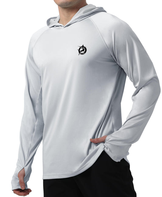 Grey-Fish Design UPF 50+ Sunscreen Hoodie