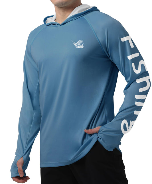 Blue-Fish Design UPF 50+ Sunscreen Hoodie