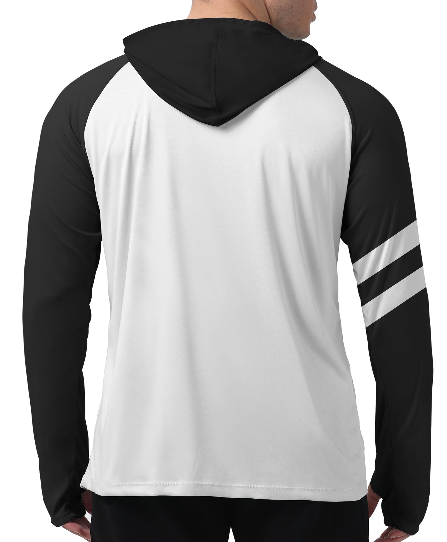 Black Line Color Block UPF 50+ Sunscreen Hoodie