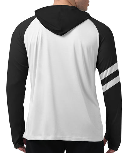 Black Line Color Block UPF 50+ Sunscreen Hoodie