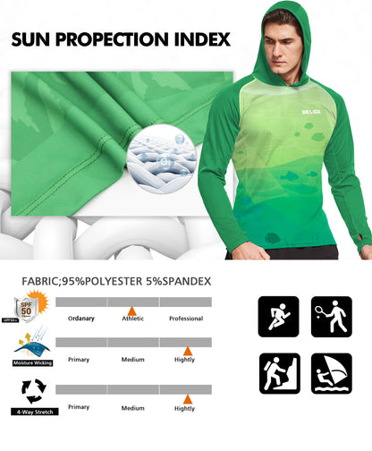 Green Design UPF 50+ Sunscreen Hoodie