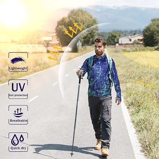 Purple Splash-Ink UPF 50+ Sunscreen Hoodie